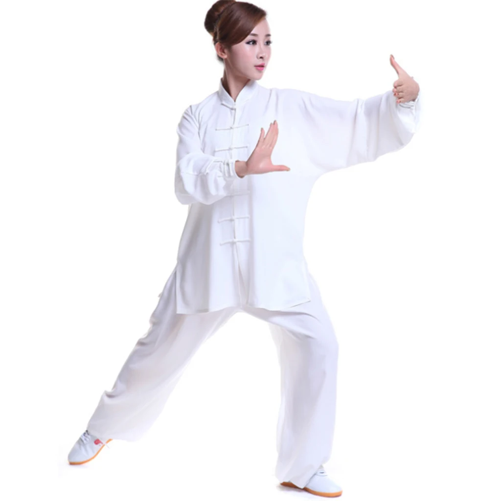 Костюм для взрослых из шелкового атласа и тайцзи, для боевых искусств, для кунг-фу, спортивный костюм с длинными рукавами