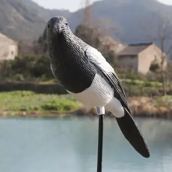 

Plastic Flocked Magpie Decoy Bait Shooting Trap Decoying Hunting Decoy Bird For Outdoor Hunting Tool Accessories