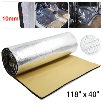 

X Autohaux 394mil 32.29sqft Car Roof Firewall Heat Sound Deadener Insulation Mat 118" x 40"