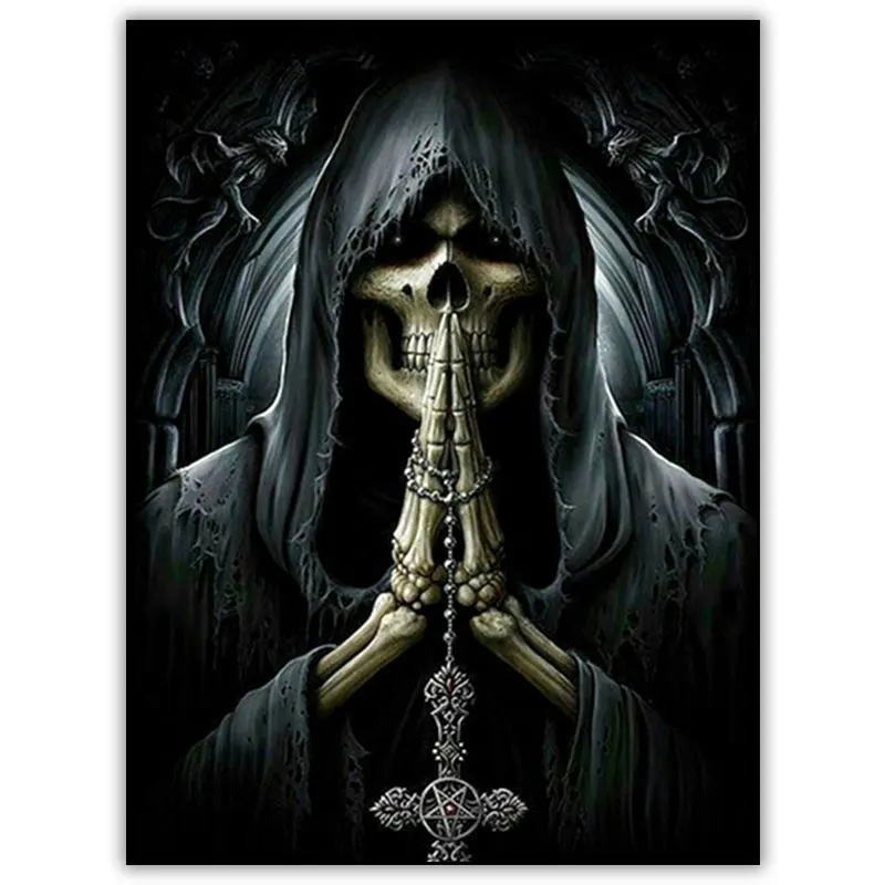 Набор для алмазной живописи 5d сделай сам картина с квадратными стразами Смерть