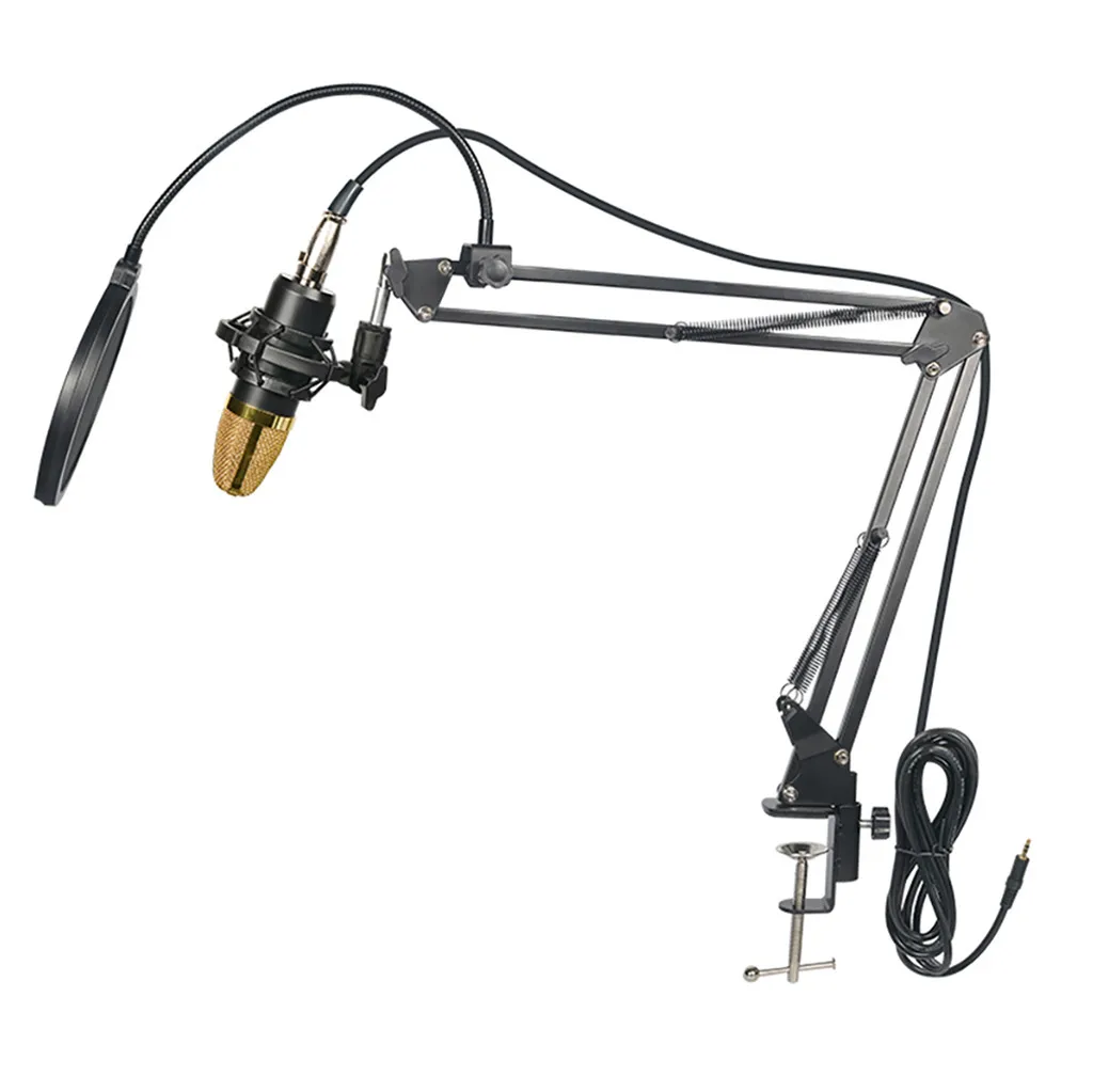 BM-700 Capacitive Microphones Mic Stand Tripod Bracket Portable Desktop Table Adjustable Holder