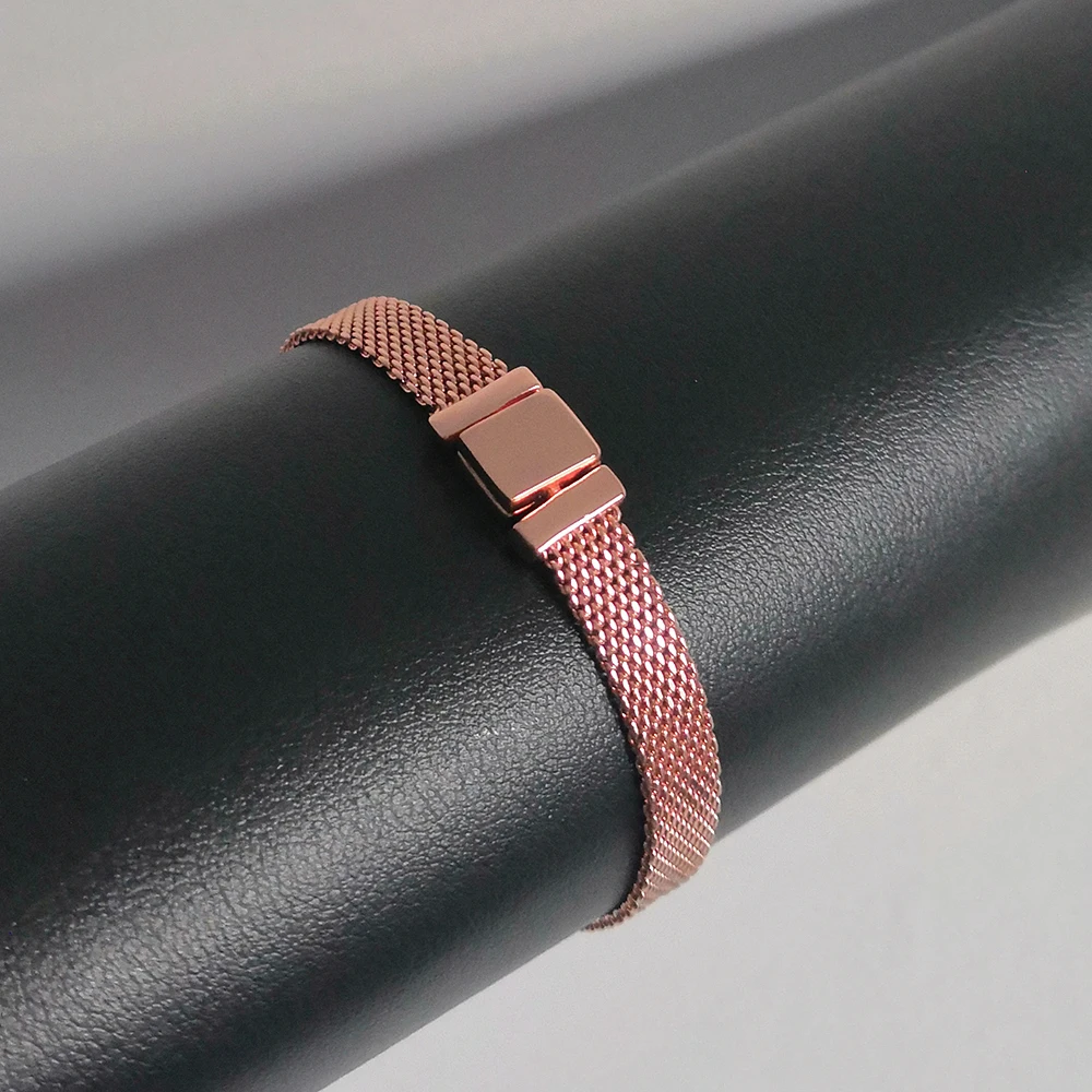 rose gold Настоящий 925 пробы, серебряный браслет, подходит для оригинальных шармов, серебро 925, женский браслет, сделай сам, ювелирное изделие, подарок - Окраска металла: rose gold
