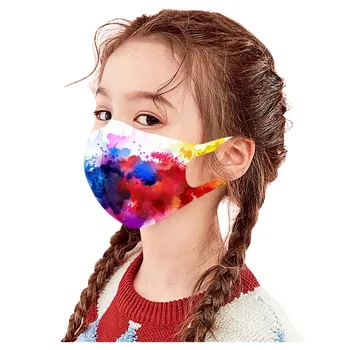 

1/5/6/12PC Face Mask Kids Boys Girls Washable Cartoon Mask Kid Print Reusable Mask Mascarillas Breathable Face Masks Mascarar