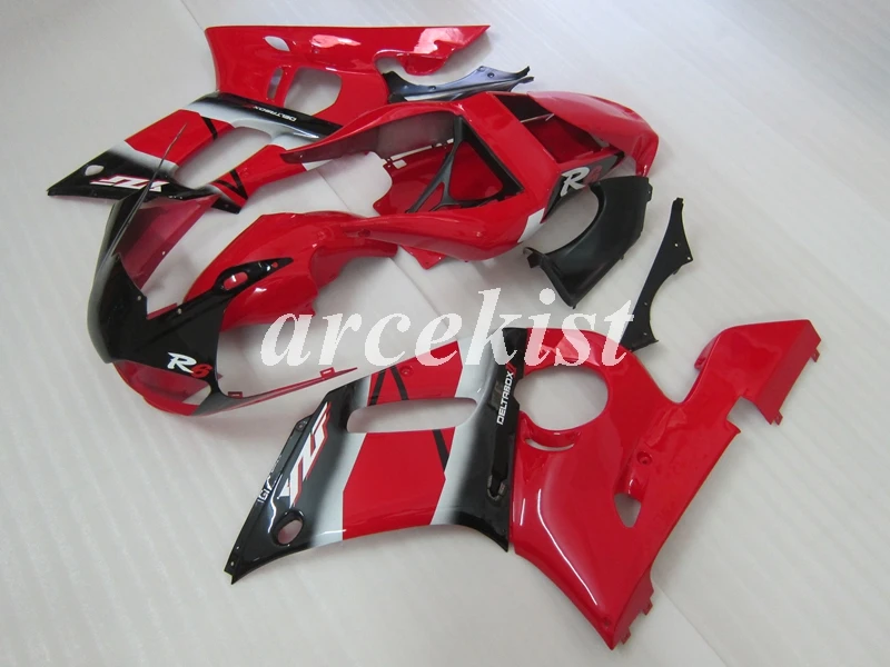 НОВЫЕ комплекты обтекателей ABS для Yamaha YZF R6 1998 1999 2000 2001 2002 обтекатель кузова набор R6 98 99 00 01 02 красный черный яркий