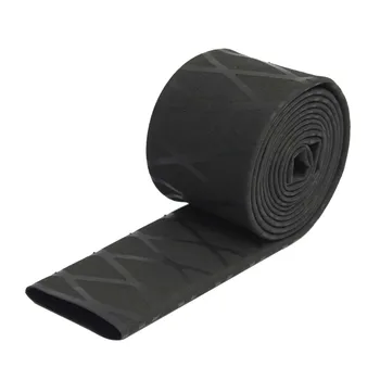 1M*30MM Waterproof Non Slip Textured Heat Shrink Tubing for Fishing Rod Handle Grip Cover Pole Black 3