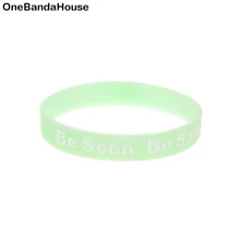 OBH 50 шт. Светящиеся в темноте цвета быть замеченным быть безопасным силиконовый браслет для ночного бегуна