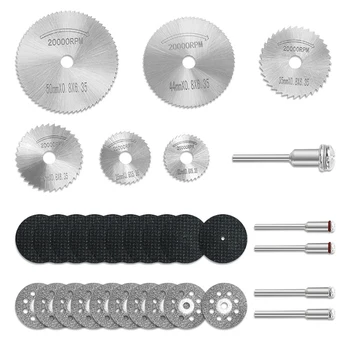 

31pcs Diamond Cutting Wheels HSS Circular Saw Blade Rotary Resin Cut Off Discs Wood Working Tool Mini Drill Rotary Tool Items