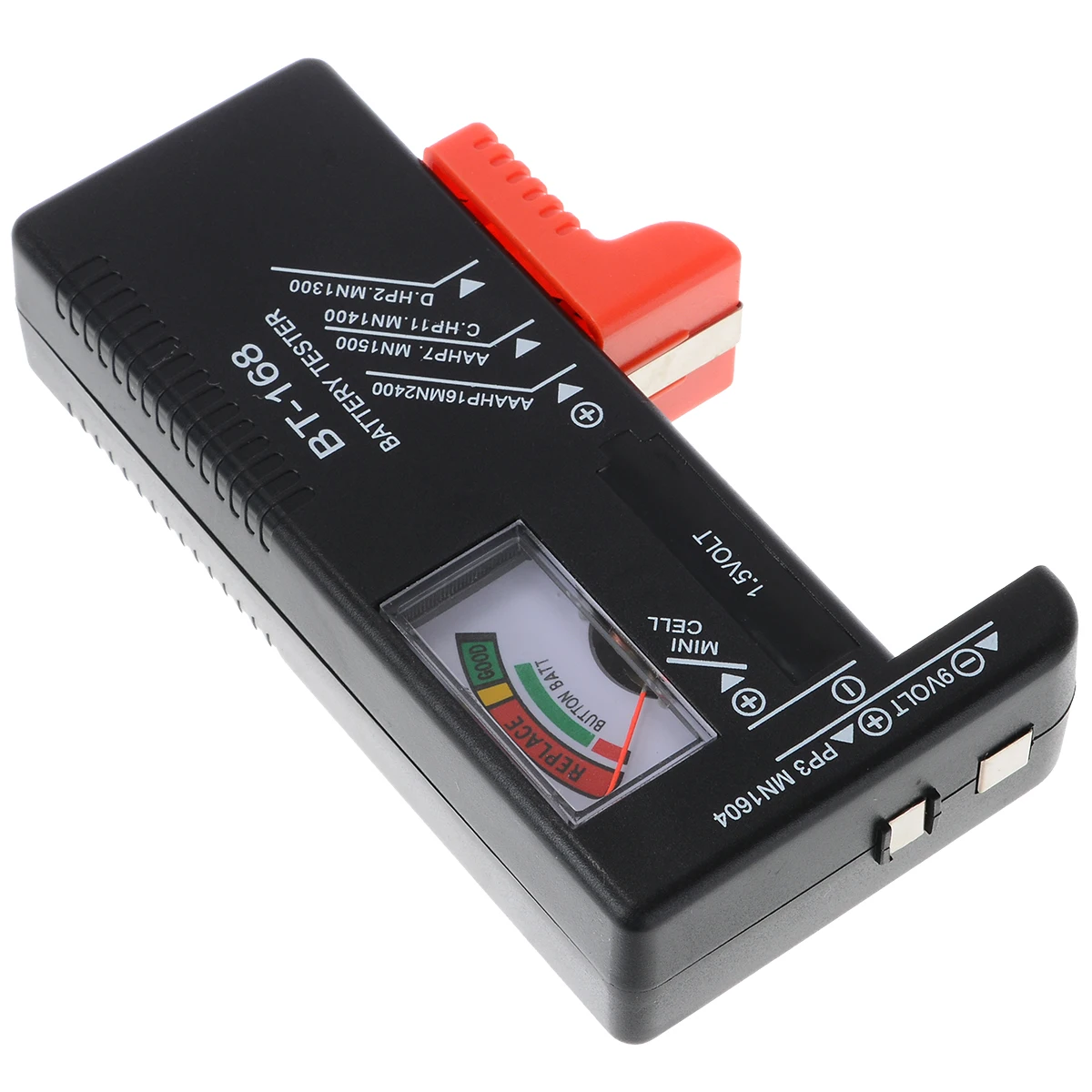 1pc BT-168 Portable Universal Digital Battery Tester Volt Checker For AA AAA 9V Button Battery Tester Checker 110*60*25mm