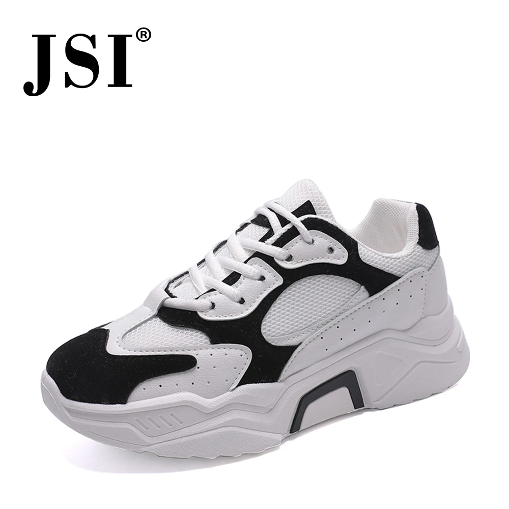 

JSI New Fashion Casual Women' s Flats Mixed Colors Cross-Tied Lace-Up High Quality Breathable Shoes Anti-Slippery Sneakers JE269