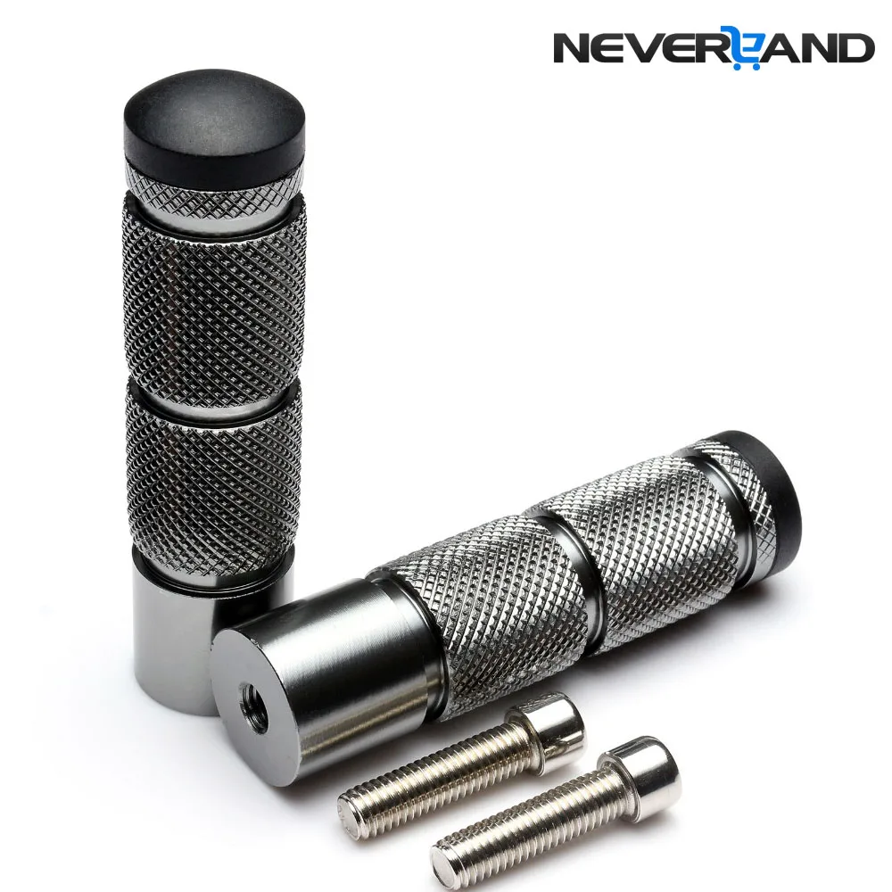 NEVERLAND 2 шт. мотоциклетные подставки для ног титановые универсальные CNC Алюминиевые Подножки задние велосипедные складные Педали Набор деталей