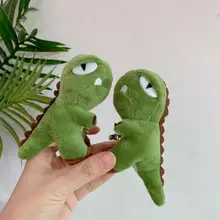 

Dinosaur Brooch Anti-fall Funny Appearance Easy to Attach Stylish Plush Dinosaur Doll Brooch Pin for Girls