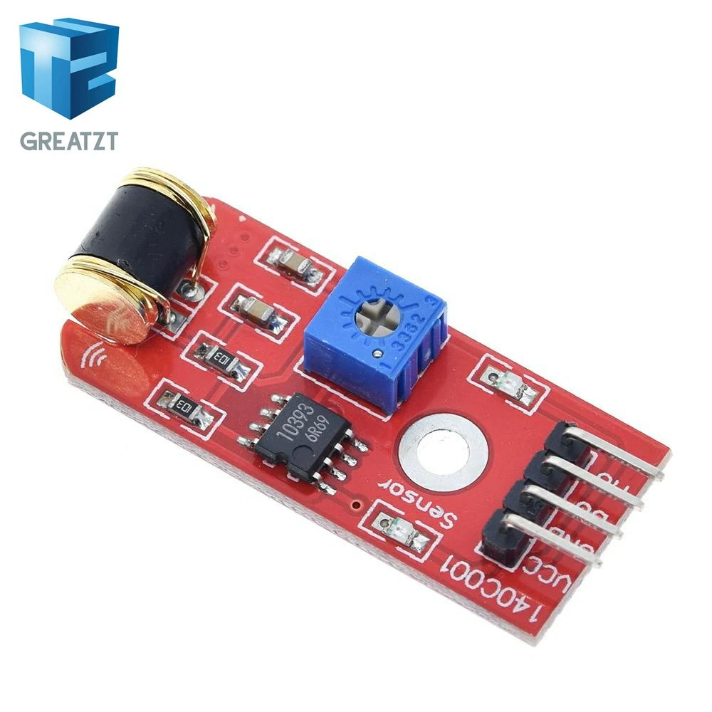 801s Shake vibration Sensor Module Arduino Open Source LM393 3-5VDC TT Logic