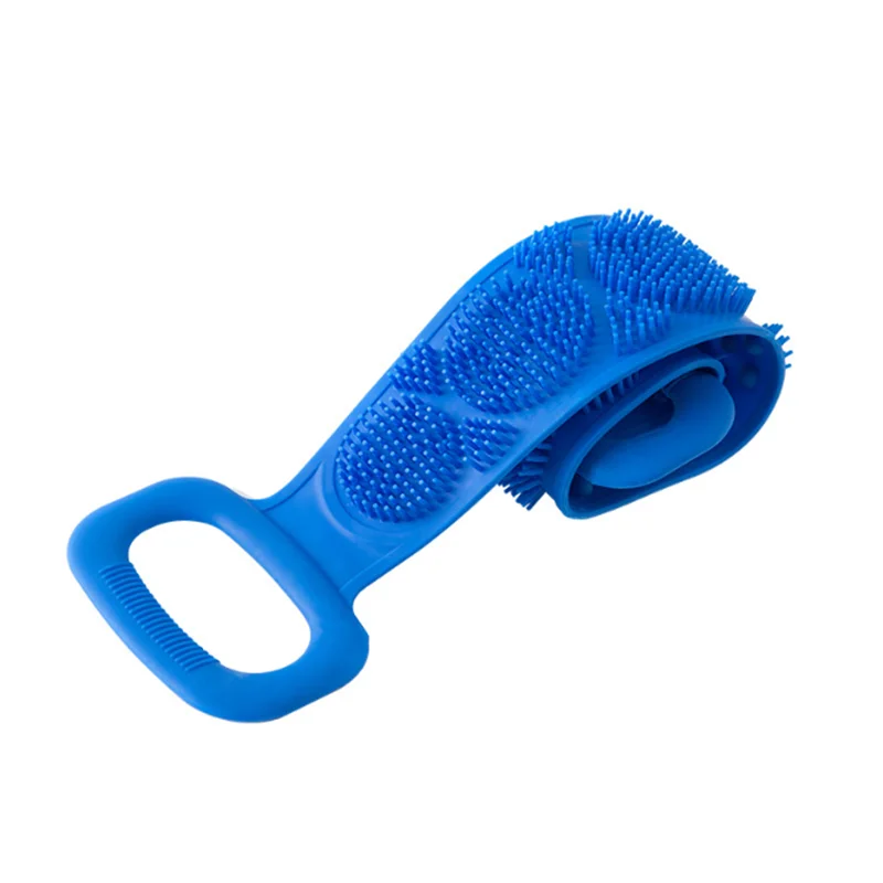 Bath Brushes Body Scrubber Silicone Shower Exfoliating Brush Belt Back  Scrub Massage Cleaner Cleaning Strap Bathroom Accessories - Bath -  AliExpress