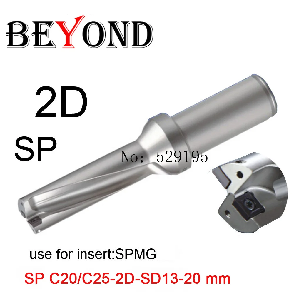 

BEYOND SP type U drill 2D depth fast Indexable bit drilling 13 14 15 16 17 18 20mm Shallow Hole Metal SPMG 060204 High precision