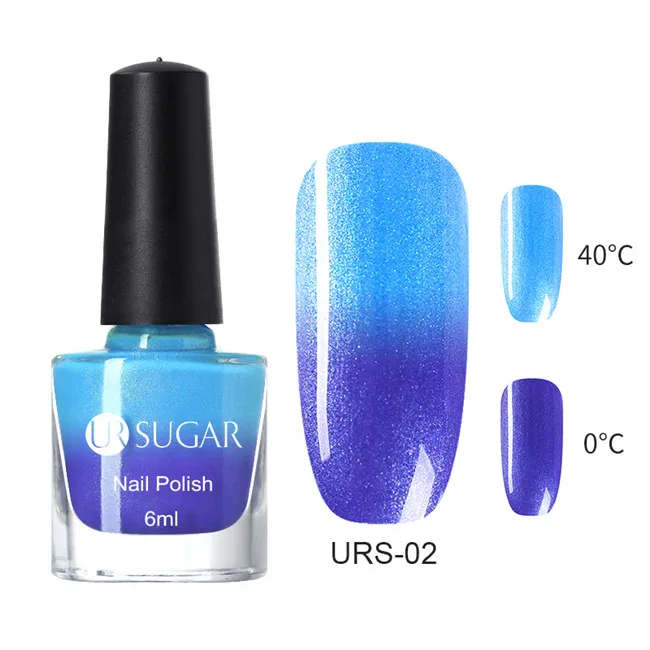thermal2 Ur Sugar лак для ногтей розовый телесный желтый серия лак для ногтей матовый чистый цвет ногтей лак для ногтей украшение 6 мл - Цвет: thermal2