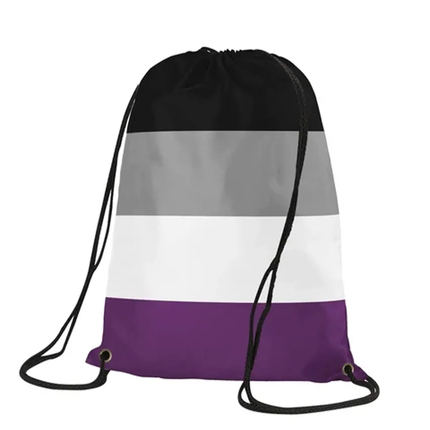 Горячая продажа Asexuality Drawstring рюкзак с логотипом 30x45 см Спортивное украшение Акция