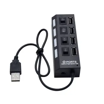 

High Speed Hub Adapter Power on / OFF Switch for NEW High Performance Practical Durable 4-port USB2.0 USB 2.0 15cm