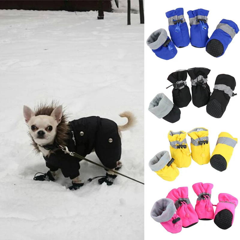 Title 7, Pet Dog Shoes Waterproof Antiskid Puppy Shoes C...