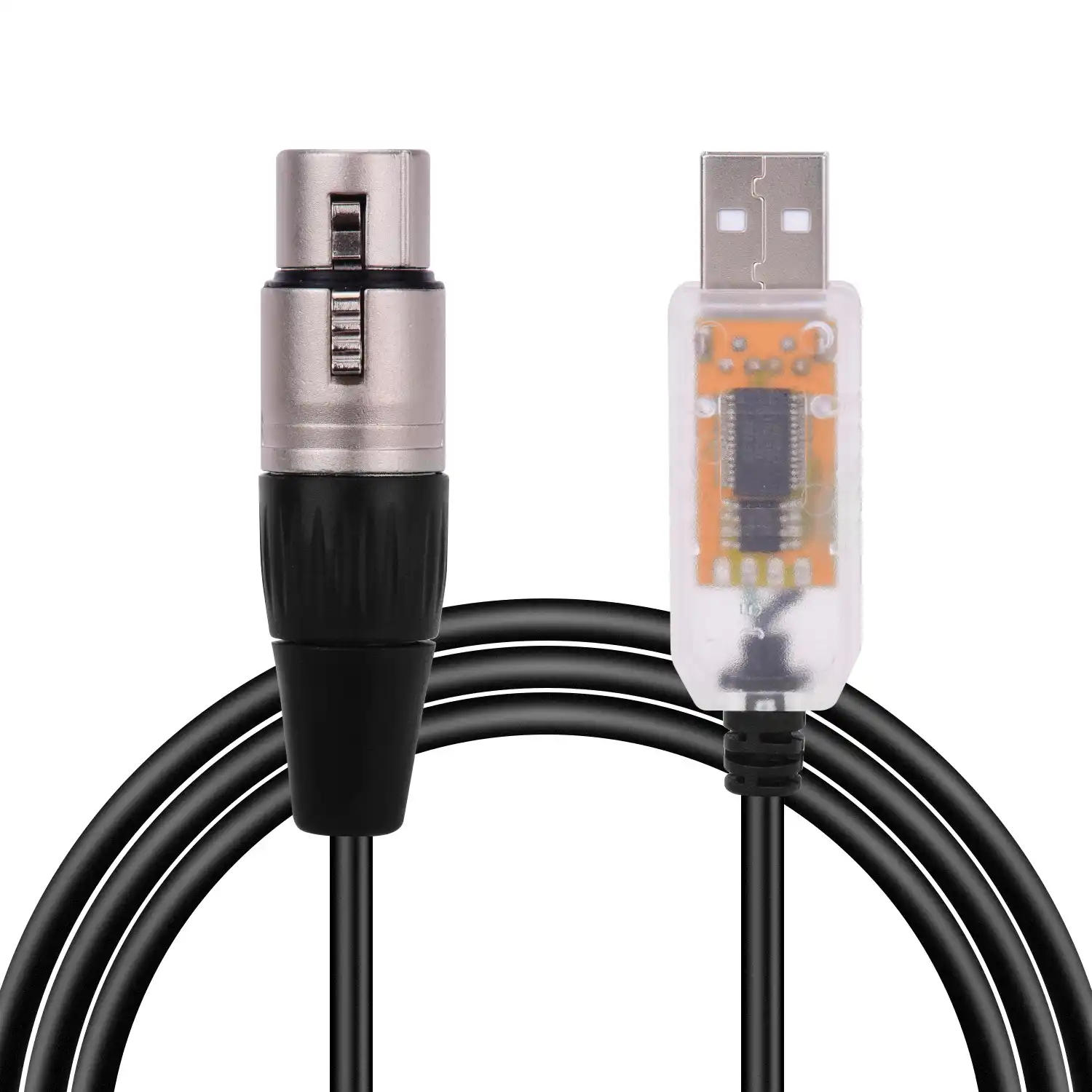 Rs485 Dmx512 Converter Cable Usb To 3pin Xlr Female Interface Computer Connecting Stage Lighting Devices Led Control Cable Electric Instrument Parts Accessories Aliexpress