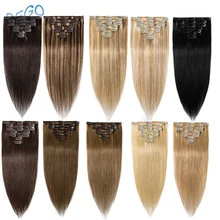 Best Offers SEGO 15"-22" 65-75g Straight Clip in Human Hair Extensions Machine Made Non-Remy 7PCS/set Real Brazilian Natural Hair Best Offers SEGO 15"-22" 65-75g Straight Clip in Human Hair Extensions Machine Made Non-Remy 7PCS/set Real Brazilian Natural Hair