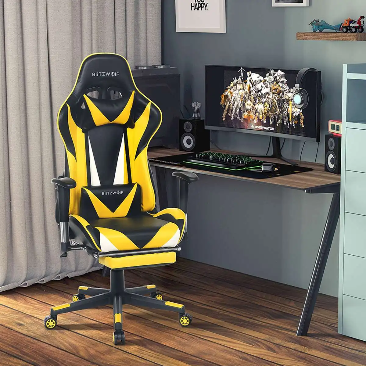 BlitzWolf WCG Gaming Chair Home Office Chair Gamer Ergonomic Design 180