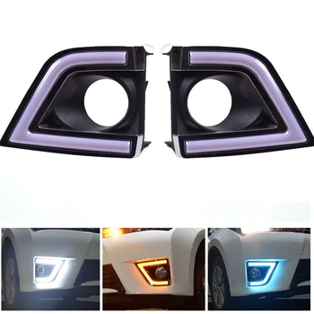 

Car DRL Daytime Running Lights LED Fog Light Lamp for Toyota Corolla 2014-2016 Car Accessories White&Yellow&Blue