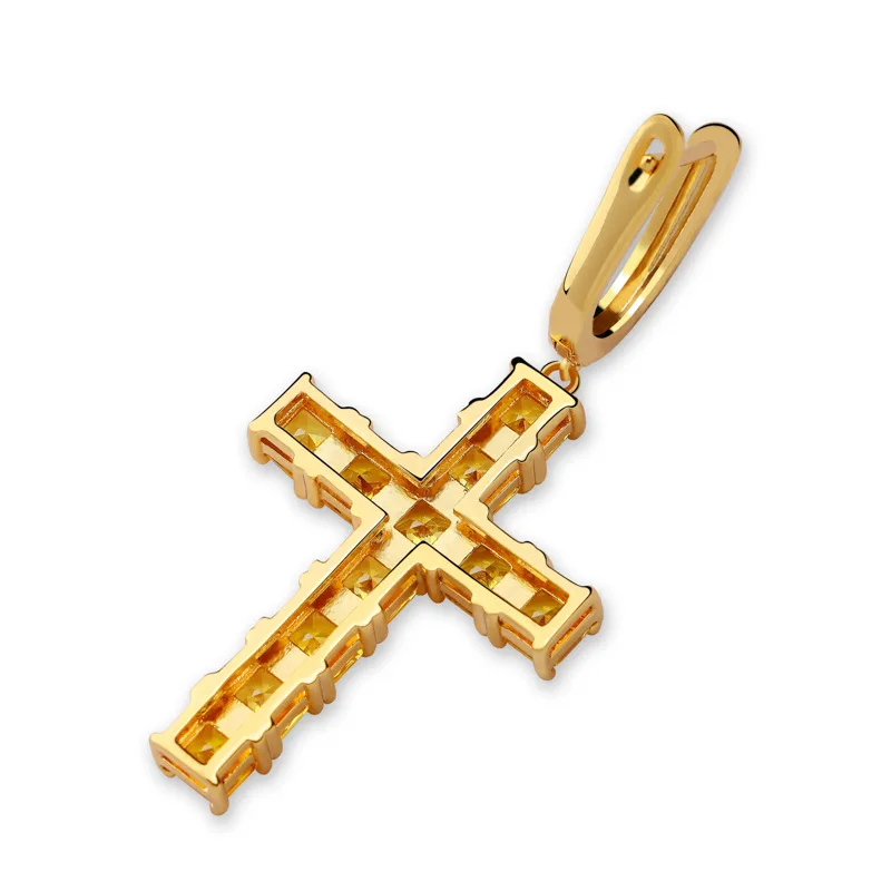 Iced циркон крест АНХ Серьги Золото Серебро Цвет Микро с инкрустацией aaa Bling CZ камень серьги для мужчин женщин ювелирные изделия в стиле хип-хоп