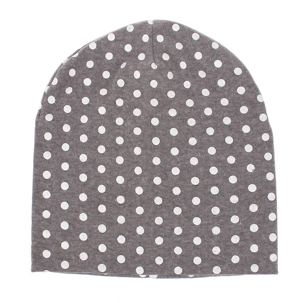 Baby Dot Pullover Cap Baby Hat Knit Cotton Baby Caps For Boys Girls Spring Autumn Winter Children