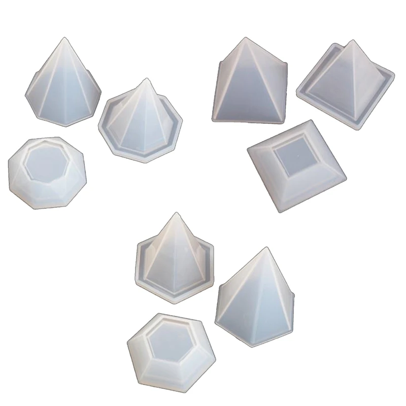 

DIY Faceted Diamond Shaped Storage Box Resin Mold Crystal Epoxy Mold Hollow Silicone Mold for Resin
