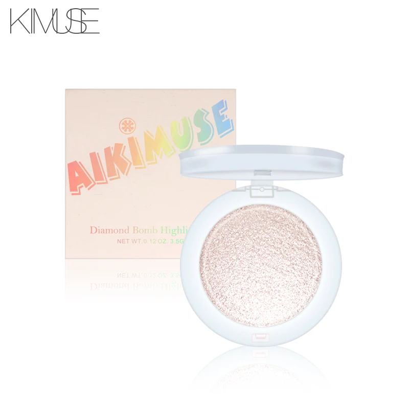 KIMUSE Illuminator, светящийся Хайлайтер для лица, контур, золотой, стойкий, Осветляющий, бронзер, макияж, мерцающая пудра, хайлайтер, палитра