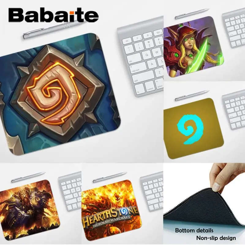 Babaite высокое качество HearthStone компьютерные игровые коврики для мыши Гладкий блокнот для письма настольные компьютеры мат игровой коврик для мыши