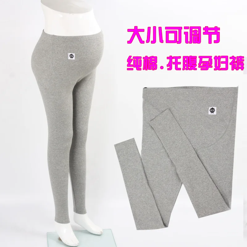 

Spring New Style Pure Cotton Maternity Pants Thin Maternity Pants Ankle-length Leggings with Buttons Adjustable Not Balling up