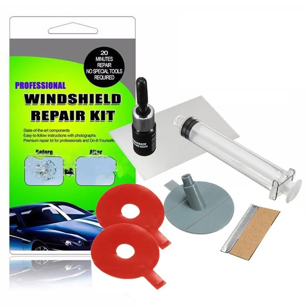 

Windshield Repair Kits DIY Car Window Glass Scratches Restore Tool Windscreen Polishing Repair Tool Set For Chips Cracks