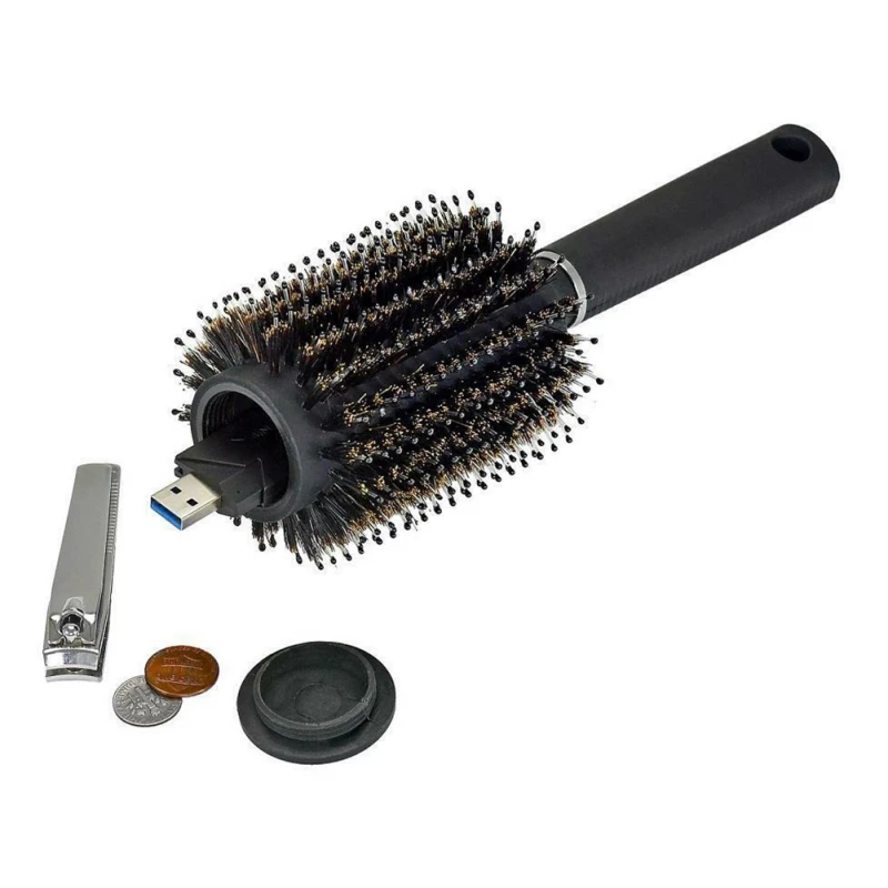 

Hair Comb Secret Stash Box Safe Diversion Secret Security Hidden Valuables Hollow Container Outdoor Travel Secre Compartment