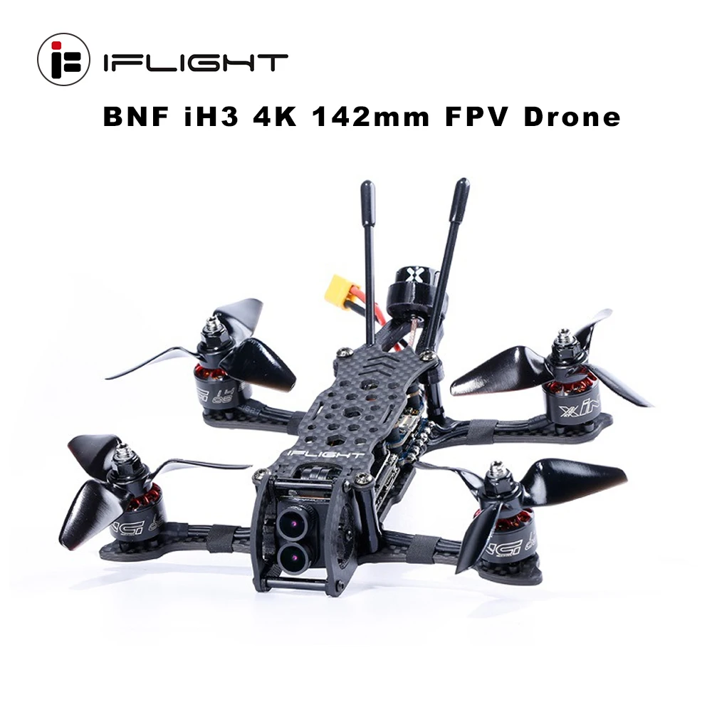 Дрон FPV iplight iH3 4K 142 мм BNF с двигателем XING 1408 3600KV/Mini F7 TwinG stack/Caddx Tarsier камера для Drone |