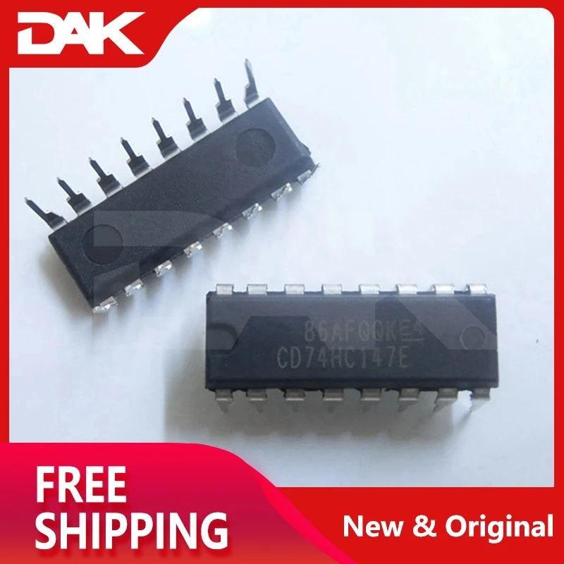 2PCS CD74HC147E 74HC147 Inline DIP16 Logic Priority Encoder Chip