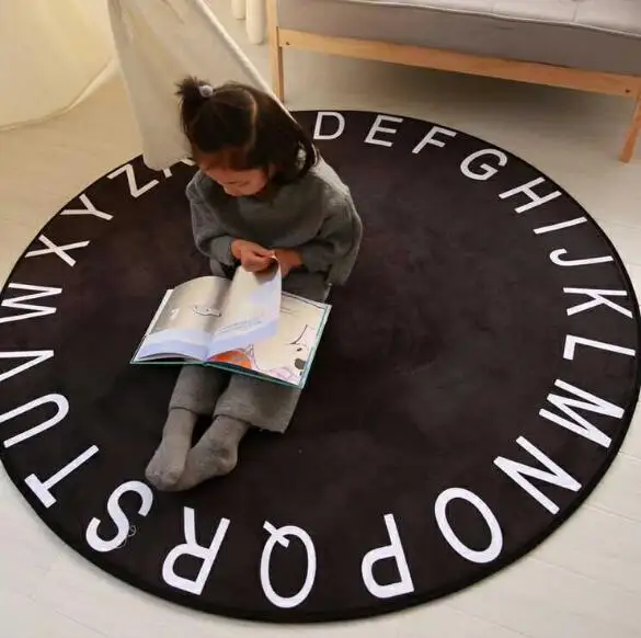 G-diameter -40cm 40 см детский игровой коврик, коврик защита на Кроватку Новорожденного, коврик для детской активности, Подушка для стула, поролоновый коврик, аксессуары для комнаты круглой формы - Цвет: G-diameter -40cm