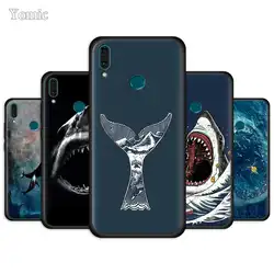 Океан КИТ в виде пасти акулы рыбы чехол для huawei Y9 Prime Y7 Y6 Y5 2019 2018 Nova 5 5i Pro 5T Honor 3 силиконовый черный мягкий чехол для мобильного телефона