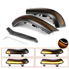2x espelho lateral indicador de luz dinâmica blinker led transformar a luz do sinal para vw golf 5 jetta mk5 passat b6 gti sharan conduziu a luz do carro