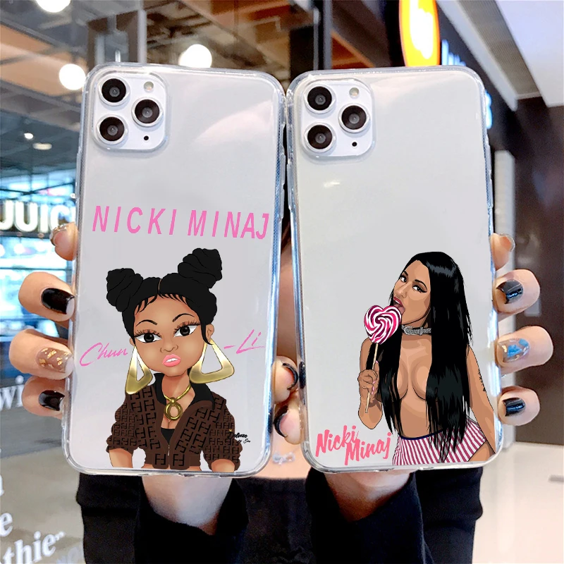 Мягкий силиконовый чехол Nicki Minaj из ТПУ для iPhone12ProMAX телефона 6 6plus 7 plus 8 X XS XR Max 11