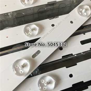 

New 10pcs 6LED 525mm LED Backlight strip for Samsung LE48A5000 2013ARC48 3228N1 48VLE5421BG B48-LW-5433 A48-LB-6436 LSC480HN05