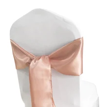 100 шт./лот чехол для стула Sash Satin 7X10" атласная лента Ткань Пояс для стула бант Галстуки Для Свадьба Банкет вечерние банкетные банты для стула в отеле