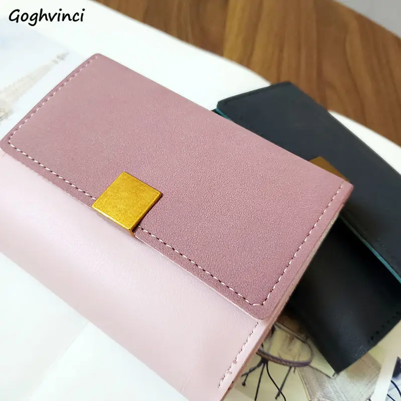 Женские кошельки из однотонной искусственной кожи винтажный шикарный простой