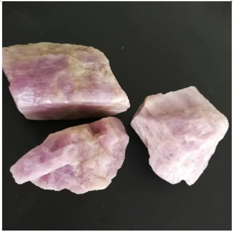 Natural Kunzite Quartz Crystal Spodumene Rough Mineral Stones Healing Decor Natural Stones and Minerals