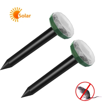 

3pcs Solar Powered Mouse Rat Repeller Ultar Sonic For Outdoor Ground Rodent Mole Mice Repelling Device For Drop Shipping RC-515