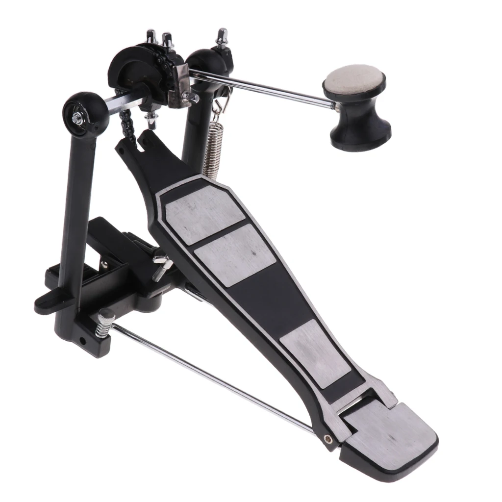 Heavy-duty Drum Pedal with Drum Beater Single Chain Drive Set Percussion Replacement Parts