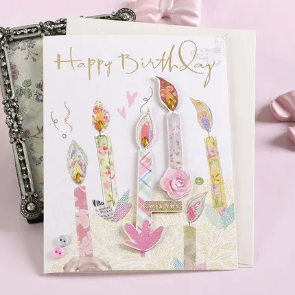 Eno поздравительная открытка ручной работы 3D бумажная открытка на день рождения для друга поздравительная открытка на день рождения