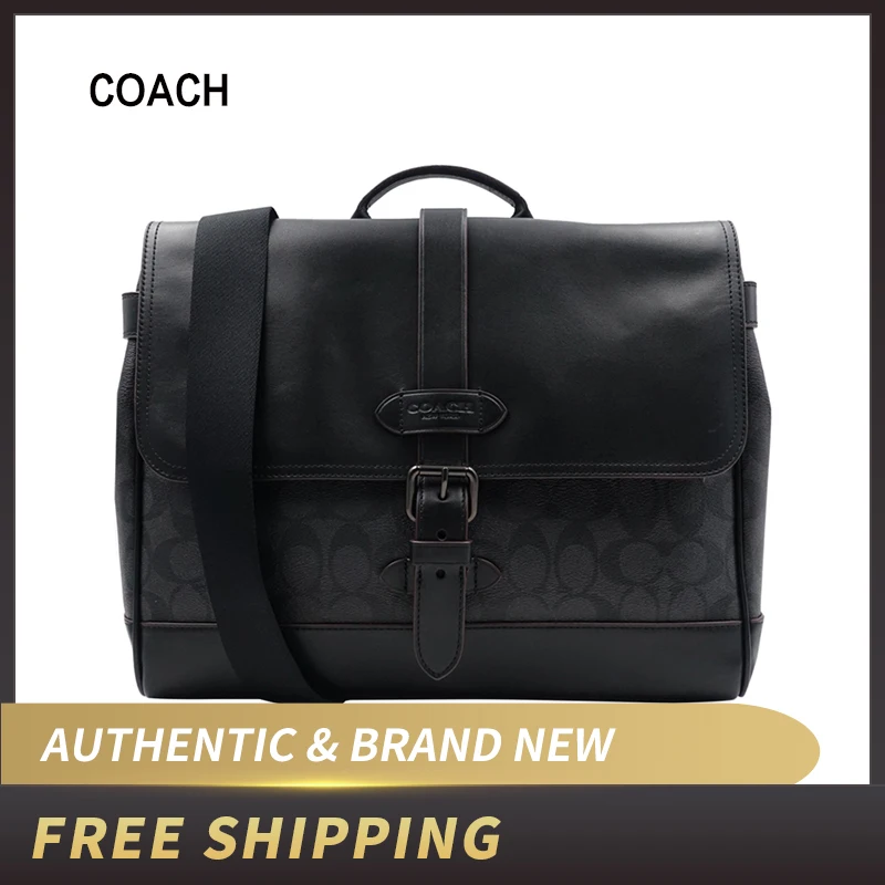 

Authentic Original & Brand New Coach Men's Hudson Small Messenger Bag F50051