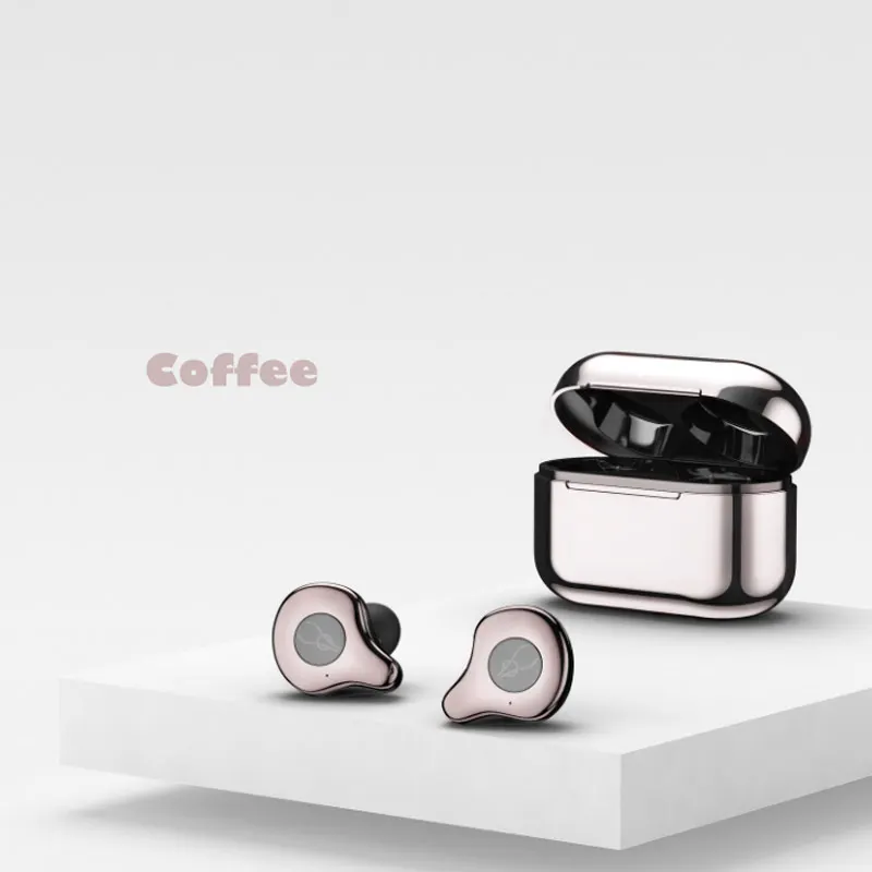 Синий Neaest E12, ультра TWS, беспроводные Bluetooth наушники, спортивные, Hi-Fi, стерео наушники, гарнитура с шумоподавлением, беспроводные наушники, динамик - Цвет: Синий