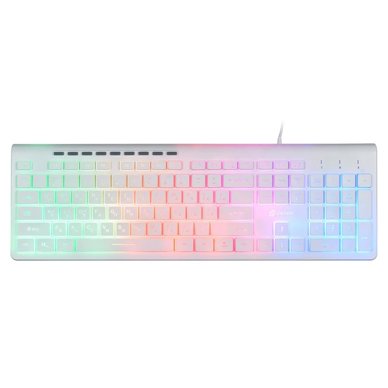Клавиатура OKLICK 490ML, белый